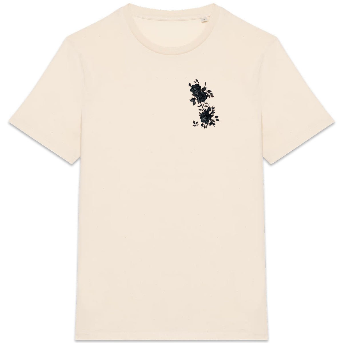 T-shirt BRISURE écru avec motif Fleur imprimé sur la poitrine