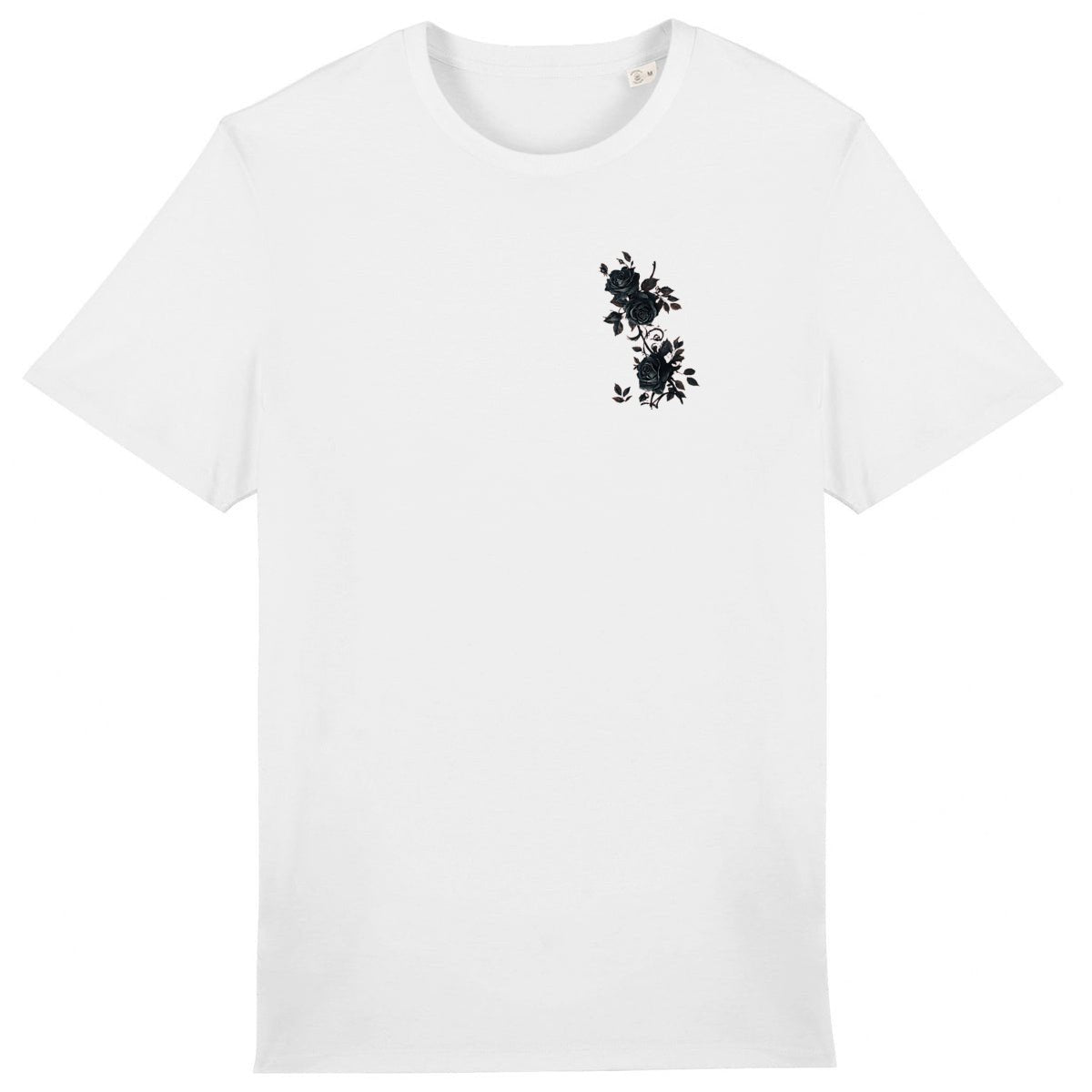 T-shirt BRISURE blanc avec motif Fleur imprimé sur la poitrine