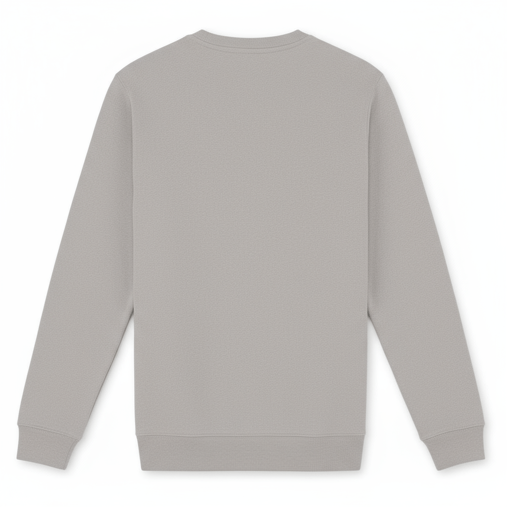 Dos du sweat gris Brisure sans impression