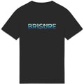 Dos du t-shirt noir BRISURE avec le logo “BRISURE” style vague bleue.